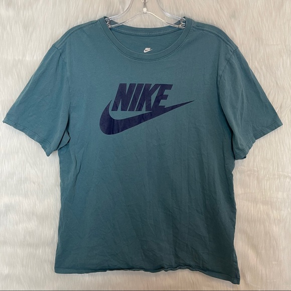 Nike Other - Nike Blue Crewneck Athletic Cut Short Sleeve Shirt